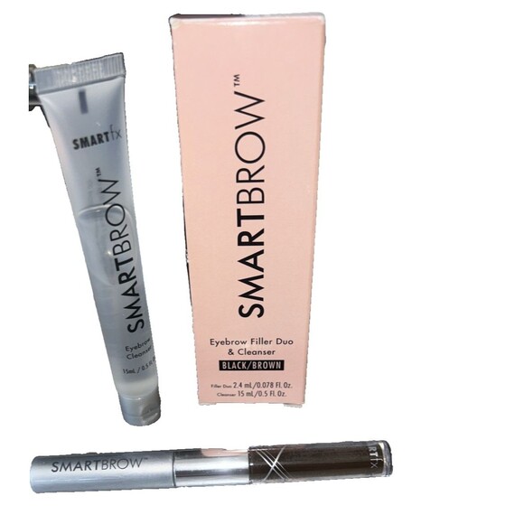 Smart FX Smart Brow Eyebrow Filler Duo & Cleanser ~ Black/Brown New NIB - Picture 1 of 7